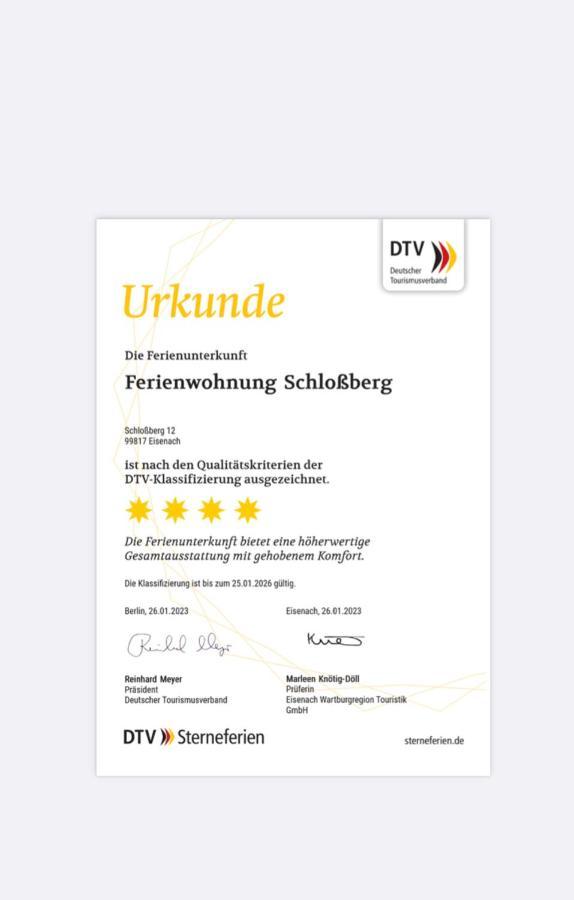 Ferienwohnung Schlossberg Wohnung 2 Eisenach Buitenkant foto